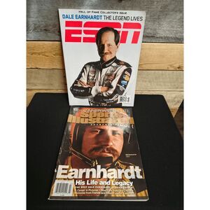 Lot of 2 Dale Earnhardt Magazines - ESPN Hall of Fame 2010 / Sports Illustrated